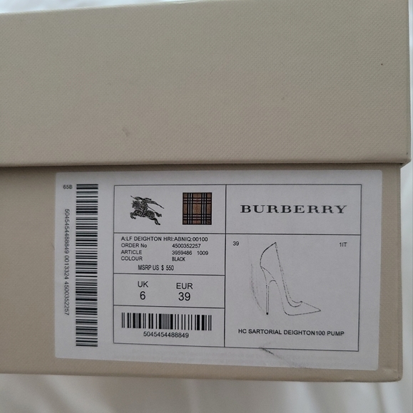 BURBERRY Deighton Heels EUSize 39/USSize 8.5 - Picture 10 of 11